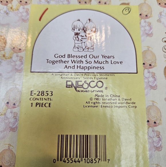 Precious Moments Happy Anniversary God Bless Our Years Together w/So Much Love - Picture 7 of 14